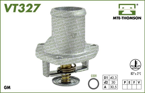 MTE-Thomson VT327.82 - Coolant thermostat / housing autospares.lv