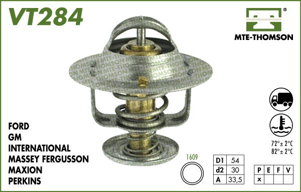 MTE-Thomson VT284.88 - Coolant thermostat / housing autospares.lv