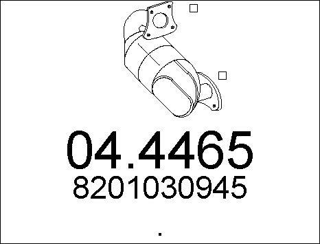 MTS 04.4465 - Catalytic Converter autospares.lv