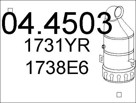 MTS 04.4503 - Catalytic Converter autospares.lv