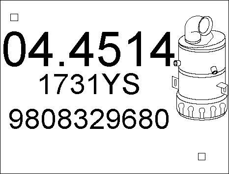 MTS 04.4514 - Catalytic Converter autospares.lv