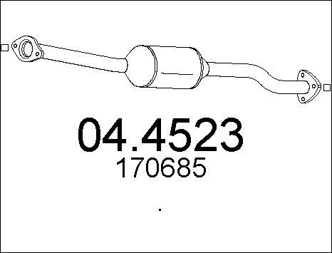 MTS 04.4523 - Catalytic Converter autospares.lv