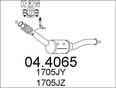 MTS 04.4065 - Catalytic Converter autospares.lv