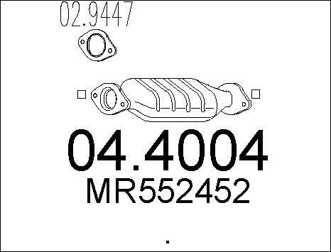 MTS 04.4004 - Catalytic Converter autospares.lv