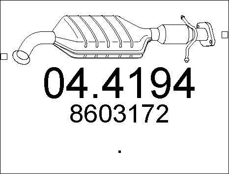 MTS 04.4194 - Catalytic Converter autospares.lv