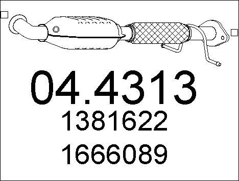 MTS 04.4313 - Catalytic Converter autospares.lv