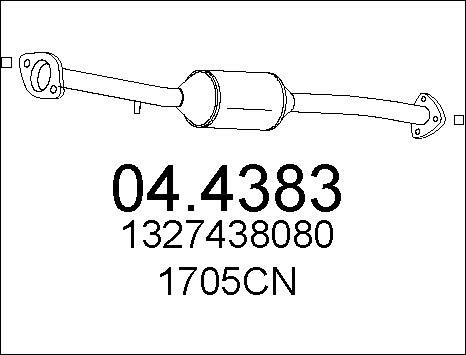 MTS 04.4383 - Catalytic Converter autospares.lv