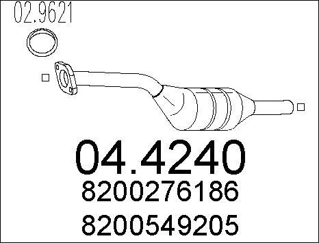 MTS 04.4240 - Catalytic Converter autospares.lv