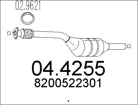 MTS 04.4255 - Catalytic Converter autospares.lv