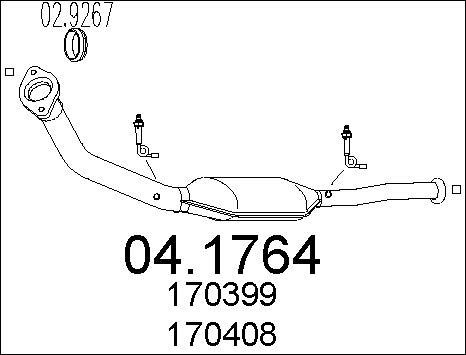 MTS 04.1764 - Catalytic Converter autospares.lv