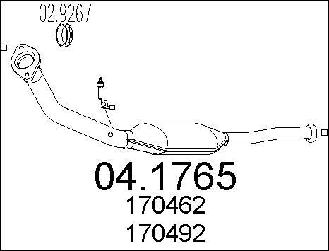 MTS 04.1765 - Catalytic Converter autospares.lv