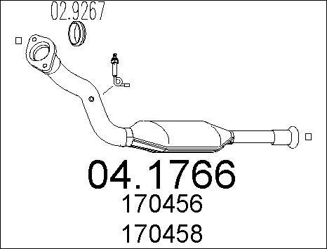 MTS 04.1766 - Catalytic Converter autospares.lv