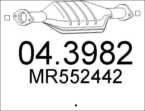 MTS 04.3982 - Catalytic Converter autospares.lv