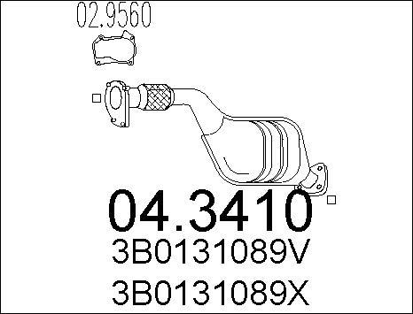 MTS 04.3410 - Catalytic Converter autospares.lv