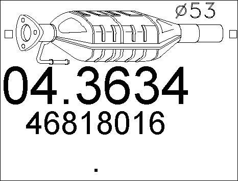 MTS 04.3634 - Catalytic Converter autospares.lv