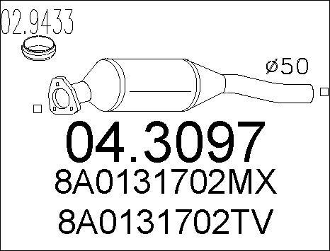 MTS 04.3097 - Catalytic Converter autospares.lv