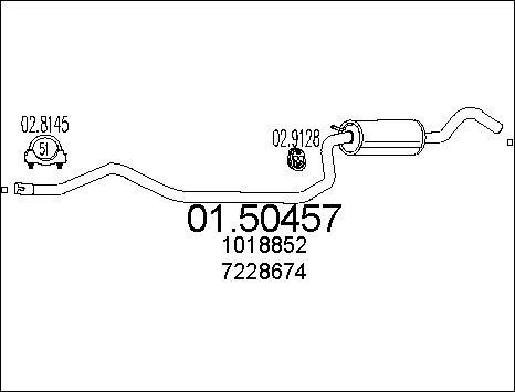 MTS 01.50457 - Middle Silencer autospares.lv