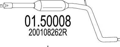 MTS 01.50008 - Middle Silencer autospares.lv