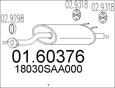 MTS 01.60376 - End Silencer autospares.lv