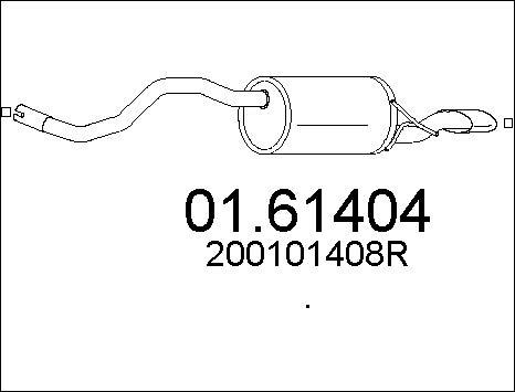 MTS 01.61404 - End Silencer autospares.lv