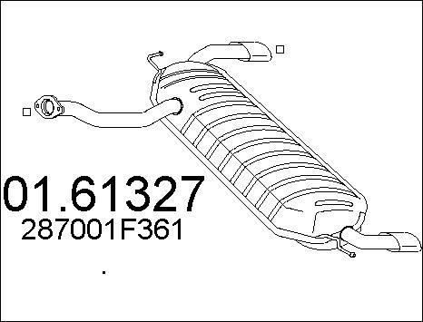 MTS 01.61327 - End Silencer autospares.lv