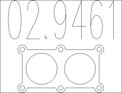 MTS 02.9461 - Gasket, exhaust pipe autospares.lv
