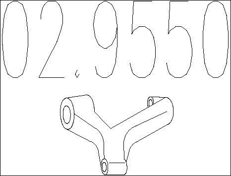 MTS 02.9550 - Holder, exhaust system autospares.lv