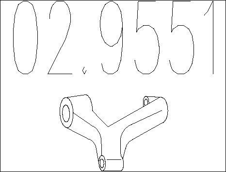 MTS 02.9551 - Holder, exhaust system autospares.lv