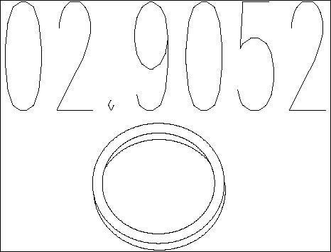 MTS 02.9052 - Seal Ring, exhaust pipe autospares.lv