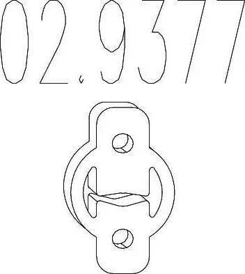 MTS 02.9377 - Holding Bracket, silencer autospares.lv