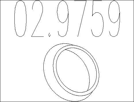 MTS 02.9759 - Seal Ring, exhaust pipe autospares.lv