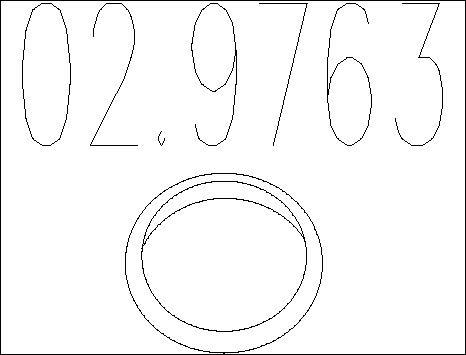 MTS 02.9763 - Seal Ring, exhaust pipe autospares.lv