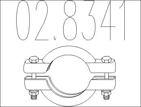 MTS 02.8341 - Pipe Connector, exhaust system autospares.lv