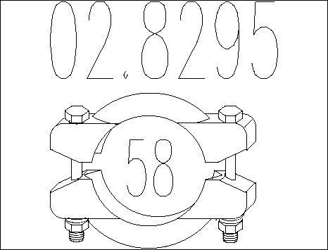 MTS 02.8295 - Pipe Connector, exhaust system autospares.lv