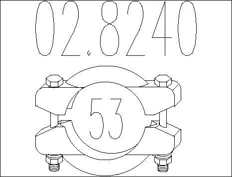 MTS 02.8240 - Pipe Connector, exhaust system autospares.lv