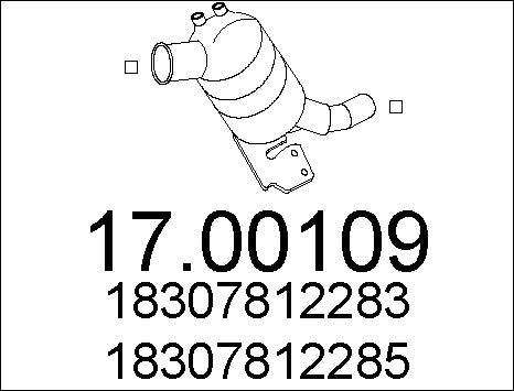 MTS 17.00109 - Soot / Particulate Filter, exhaust system autospares.lv