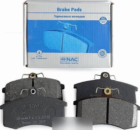 NAC NB6644F - Brake Pad Set, disc brake autospares.lv