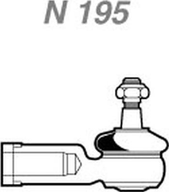 NAKATA N 195 - Tie Rod End autospares.lv