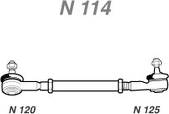 NAKATA N 114 - Tie Rod autospares.lv