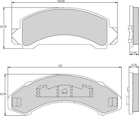 NAKATA NKF 1191P - Brake Pad Set, disc brake autospares.lv