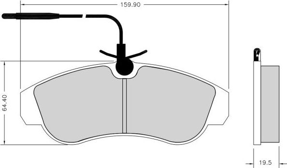 NAKATA NKF 1201P - Brake Pad Set, disc brake autospares.lv