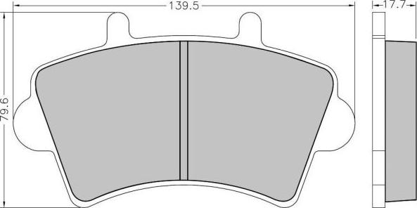 NAKATA NKF 1212P - Brake Pad Set, disc brake autospares.lv