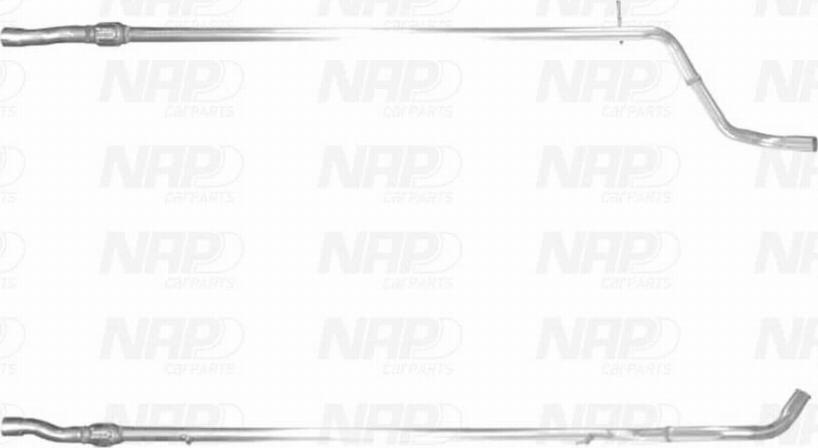 NAP CAC10640 - Exhaust Pipe autospares.lv