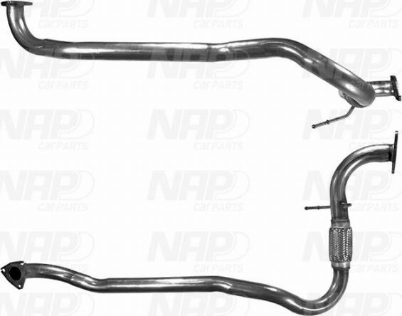 NAP CAC10045 - Exhaust Pipe autospares.lv