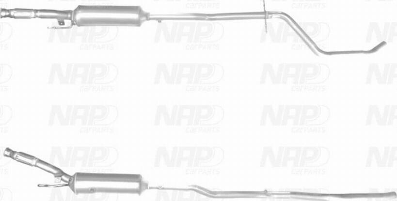 NAP CAD10563 - Soot / Particulate Filter, exhaust system autospares.lv