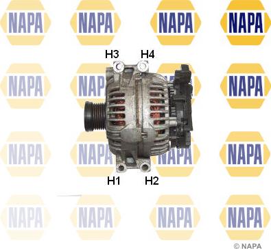 NAPA NAL1091 - Alternator autospares.lv