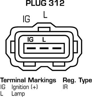 NAPA NAL1614 - Alternator autospares.lv