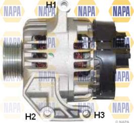 NAPA NAL1744 - Alternator autospares.lv