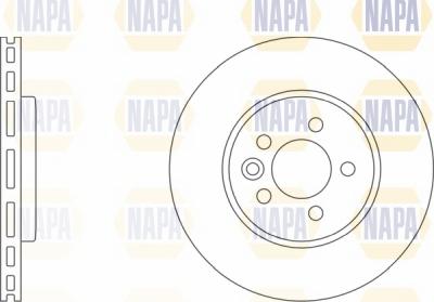 NAPA NBD5904 - Brake Disc autospares.lv