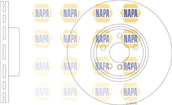 NAPA NBD5908 - Brake Disc autospares.lv